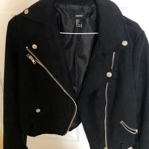 Black cropped jacket
